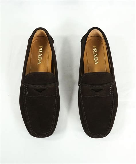 penny loafer prada|prada suede loafer.